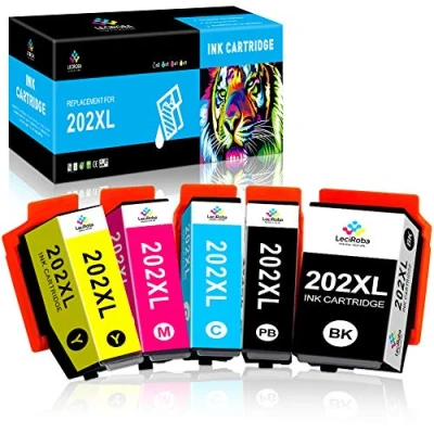 Afbeelding van LeciRoba 202xl voor Epson 202 inkt multipack en inktpatronen,voor Expression Premium XP 6000 6001 6005 6100 6105 printer (5 pakketten)