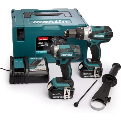 Afbeelding van Makita DLX2145TJ 18V Li ion accu klopboor /schroefmachine (DHP458) &amp; slagschroevendraaier (DTD152) combiset (2x 5.0Ah) in Mbox