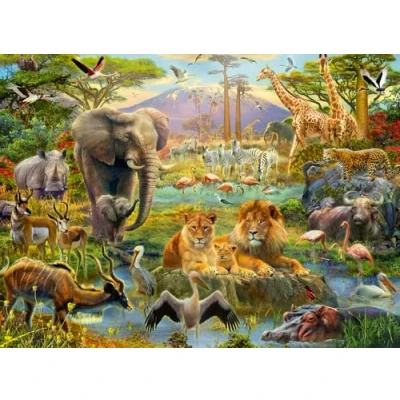 Afbeelding van Ravensburger puzzel Dieren v/d Savanne