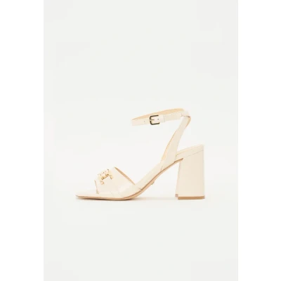 Afbeelding van Guess Grato Sandalen met hoge hak, Dames, Maat: 39, Cream Leer en imitatieleer