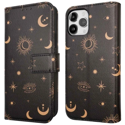 Afbeelding van Apple iPhone 12 Hoesje Kunstleder iMoshion Bookcase Zwart Telefoonhoesje