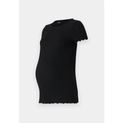 Afbeelding van ONLY Maternity Olmemma Tshirt basic, Dames, Maat: 3XL, Black