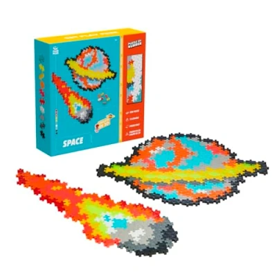 Afbeelding van Plus Puzzle By Number Ruimte Constructiespeelgoed Set Met Bouwstenen 500 Delige Bouwset Bouwspeelgoed Vanaf 5 Jaar