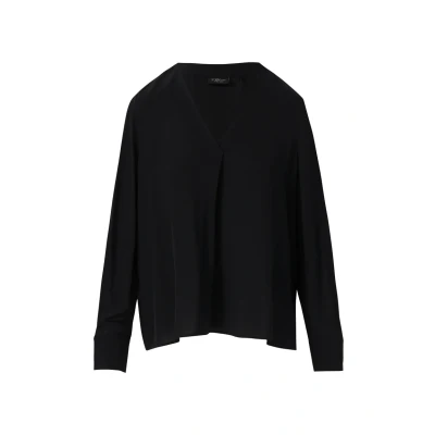 Afbeelding van s.Oliver Black Label Lockere MIT Gerafftem ÄRMELSAUM Blouse, Dames, Maat: 32, Schwarz