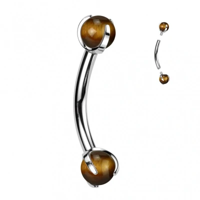Afbeelding van Piercing tijgeroog 1.2x8