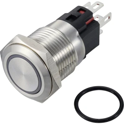 Afbeelding van TRU COMPONENTS TC 12647408 Drukschakelaar 250 V/AC 3 A 1x uit/(aan) IP65 Groen Continu RVS 1 stuk(s)