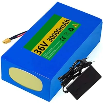 Afbeelding van 36V 10Ah 15Ah 18Ah 25Ah 30Ah Ebike accu, elektrische fiets lithium ionaccupakket fietsaccu met BMS beschermingsbord voor 800W 500W 350W 250W motor 25AH,XT60