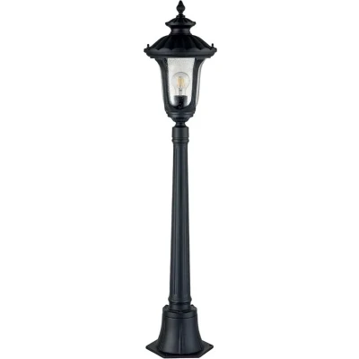 Afbeelding van Elstead Lighting LED Tuin Pilaar Chicago 1X E27 Max 60W IP44 (Outdoor) Textured Black