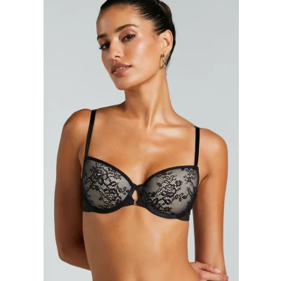 Afbeelding van Hunkemöller Padded Underwired Beugel BH, Dames, Maat: 85E, Black