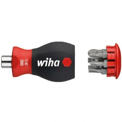 Afbeelding van Wiha Schroevendraaier met bitmagazijn magnetisch Phillips, sleufkop me