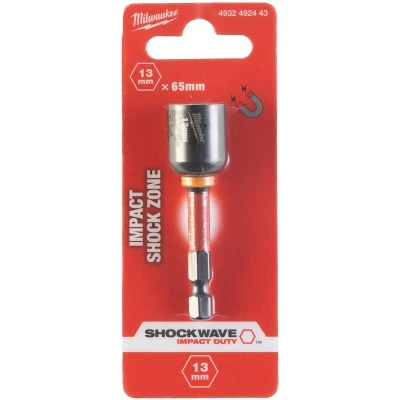 Afbeelding van Milwaukee Accessoires Slagdop Magnetic SHOCKWAVE™ HEX13 x 65 mm 4932492443