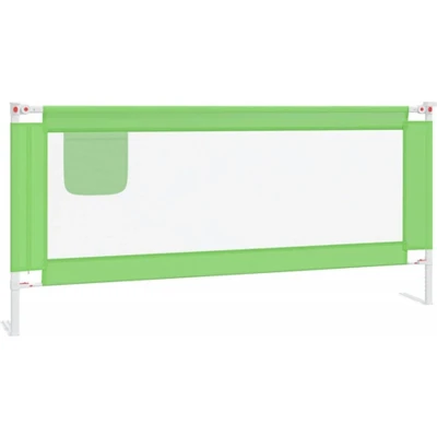 Afbeelding van vidaXL Bedhekje peuter 200x25 cm stof groen