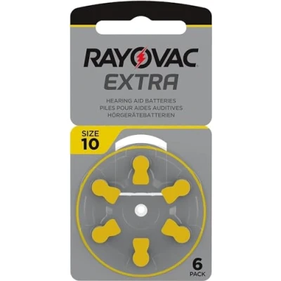 Afbeelding van Rayovac Extra geavanceerde grootte 10 gehoorapparaat batterij (Pack 60 stuks)