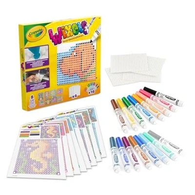 Afbeelding van Crayola Wixels Hobbypakket Pixelkunst Activity Kit Voor Kinderen Dieren thema