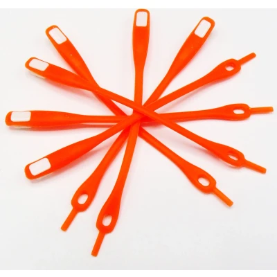 Afbeelding van Elastische Veters Zonder Strikken 6 Oranje