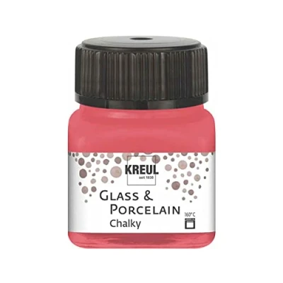 Afbeelding van Glasverf Porseleinverf Cozy Red Extra Mat Chalky Kreul 20ml