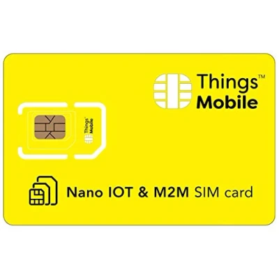 Afbeelding van Nano SIM Card IoT &amp; M2M Things Mobile met wereldwijd afdekking en GSM/2G/3G/4G LTE multi functioneel netwerk, zonder vaste kosten concurrerende voordelen, incl. creditcard.