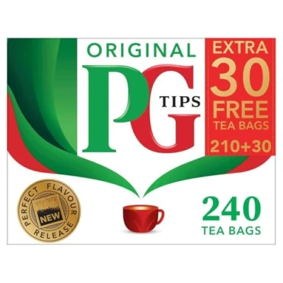 Afbeelding van PG Tips Zwarte Thee 240pcs pyramidezakjes 690 gram