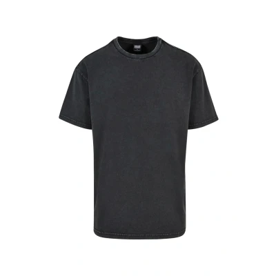 Afbeelding van Urban Classics Heavy ACID WASH TEE Tshirt basic, Heren, Maat: Small, Black