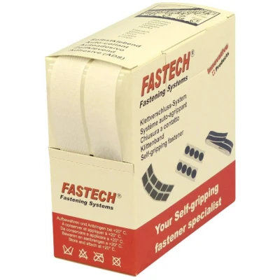 Afbeelding van FASTECH® B20 SKL000005 Klittenband Om vast te plakken Hotmelt Haak en lusdeel (l x b) 5000 mm 20 Wit 5 m
