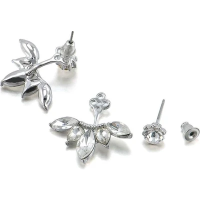 Afbeelding van Sieraden Oorbellen Knopjes Diamantje Zilverkleurig
