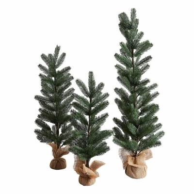 Afbeelding van LOBERON Sierboom set van 3 Merpins groen