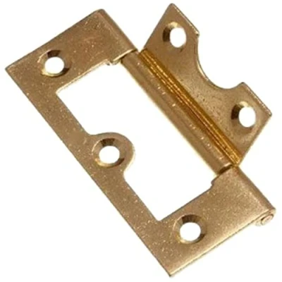 Afbeelding van Bulk Hardware BH01742 75 mm verzonken scharnier gegalvaniseerd messing (verpakking van 2), wit, 2 stuks