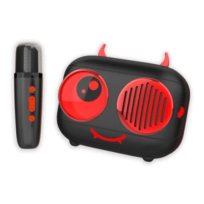 Afbeelding van Karaokekit / Bluetooth luidspreker en draadloze microfoon Algemene voorwaarden DIABLO, Magische stemeffecten, batterijduur van 8 uur, opladen via USB