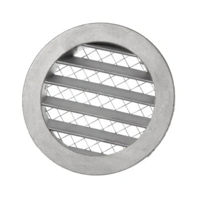 Afbeelding van Europlast aluminium buitenlucht muur rooster zilver Ø 100mm DSAV100