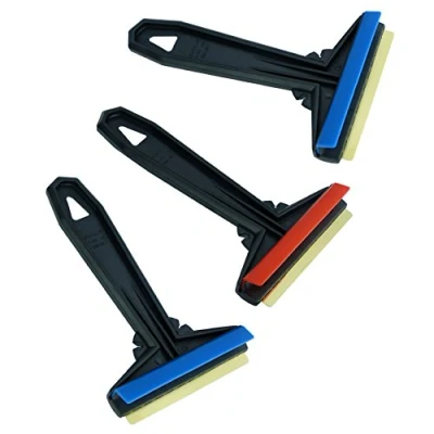 Afbeelding van L &amp; P Car Design A054 3 stuks ijskrabbers auto ruitenkrabber messing Murska krassen lemmet origineel uit Finland topkwaliteit 90 mm