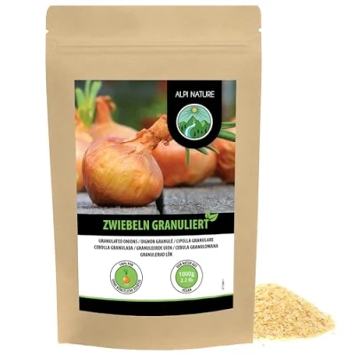 Afbeelding van Alpi Nature Uienkorrels (1 kg) uien GROORULIED OUIDEN 100% natuurlijk in zacht gedroogde zonder additieven veganistisch granulaat