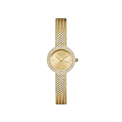Afbeelding van Rosefield MCGMG M03 Mini Mesh horloge inStock Goudkleur