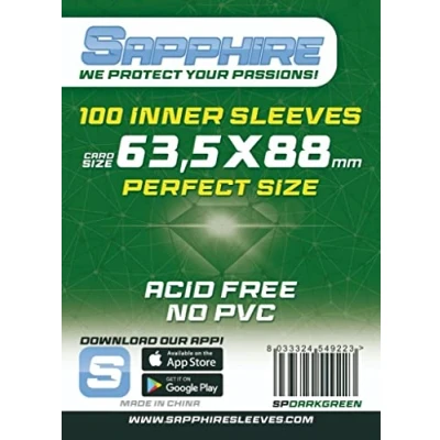 Afbeelding van Red Glove 100 saffiermouwen donkergroen 63,5 x 88 Perfect Fit SPDARKGREEN