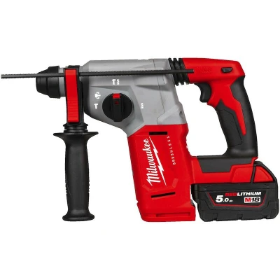 Afbeelding van Milwaukee M18 BLH 502X koolborstelloze 4 standen SDS plus hamer set (2x 5,0Ah accu) in HD Box