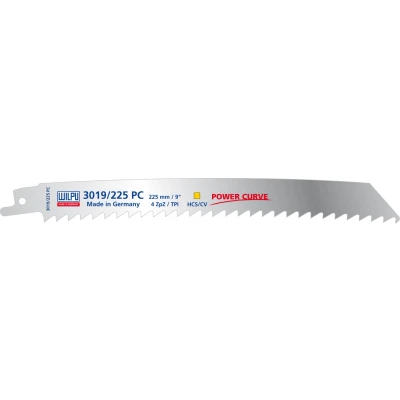 Afbeelding van Wilpu 3019/225 PC Power Curve reciprozaagblad universeel hout (per 5 stuks)