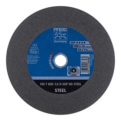 Afbeelding van PFERD 100 T 600 7,6 N SGP HD STEEL/60,0 66397706 Doorslijpschijf recht mm 5 stuk(s) Getemperd staal, Staal