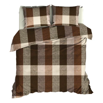 Afbeelding van Dekbedovertrek Satin d`Or Faubourg Bruin Satijn 240 x 200 / 220 cm Lits Jumeaux