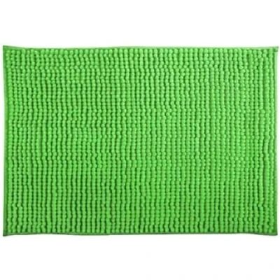 Afbeelding van MSV Badtapijt, douchemat, chenille, hoogpolig, badmat, 40 x 60 cm, basilicumgroen