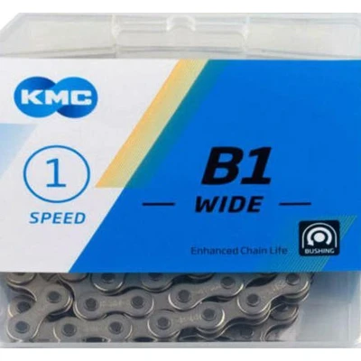 Afbeelding van KMC ketting 1/2 1/8 112 B1 Wide Silver