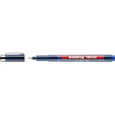 Afbeelding van edding 1800 profipen 0.3 blauw 1ST 0,35 mm / 4 180003003