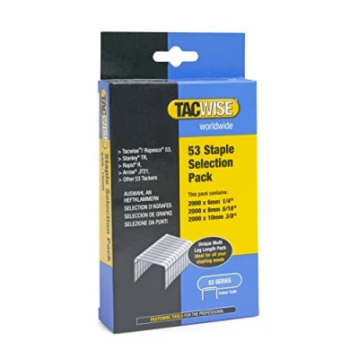Afbeelding van Tacwise nieten voor tacker Type 53 6, 8 en 10 mm Gegalvaniseerd 6000 stuks Multipack