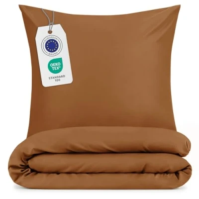 Afbeelding van Blumtal Evolon® Dekbedovertrek met Kussensloop Anti Allergisch Tegen huisstofmijt 140 x 200 cm 1 80 Bruin