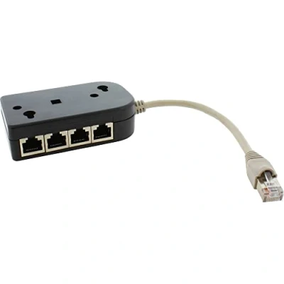 Afbeelding van InLine® ISDN verdeeldoos, 1 &gt;8, 0.15m, met weerstanden
