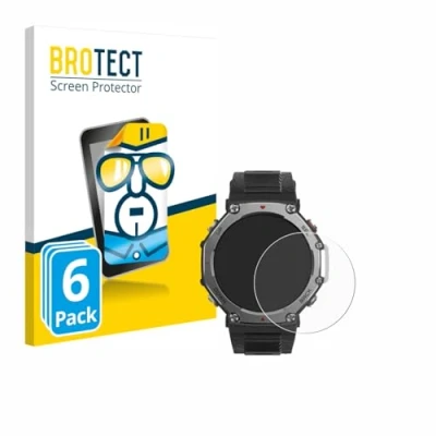 Afbeelding van BROTECT Screenprotector voor Huami Amazfit T Rex 3 Folie Beschermfolie transparant (6 Stuks)
