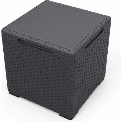 Afbeelding van Keter Vigo storage tuintafel 37x37x37 cm Antraciet