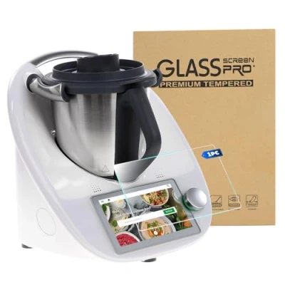 Afbeelding van beschermfolie compatibel met Vorwerk Thermomix TM6, TM6 accessoires, 1 stuk gehard glas pantserfolie, heldere touchfunctie hybride folie, duurzaam,