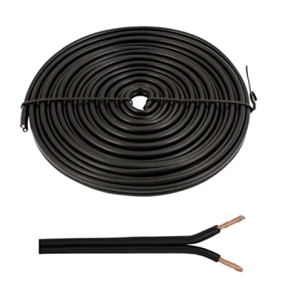 Afbeelding van 5m Luidsprekerkabels 2x 4mm² Zwart Audiokabel Dooskabel