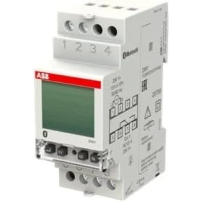 Afbeelding van Abb system pro m compact schakelklok din rail 1x wisselcontact 16a 2 mod 230v ac ip20 hxbxd 87x35x65mm 2csm222531r1000