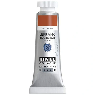 Afbeelding van Lefranc &amp; Bourgeois Linel Gouache Extra Fine Red Ochre 215 14ml