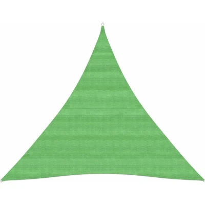 Afbeelding van Zonnezeil 160 g/m² 4,5x4,5x4,5 m HDPE lichtgroen